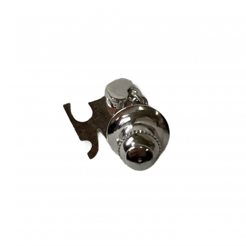 COURRÈGES Broche argent logo ac 861C00