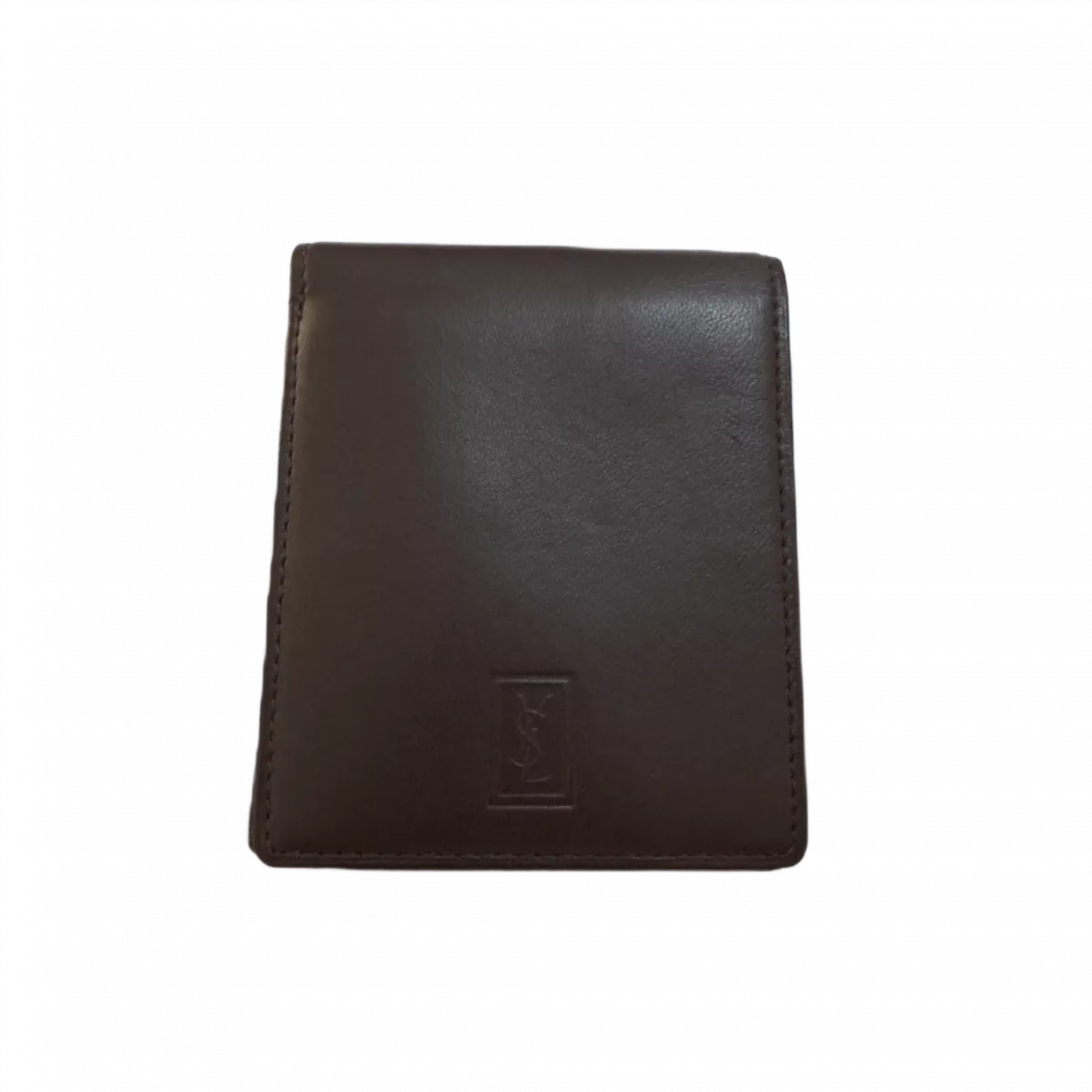 SAINT LAURENT Portefeuille YSL bordeaux logo & porte-carte