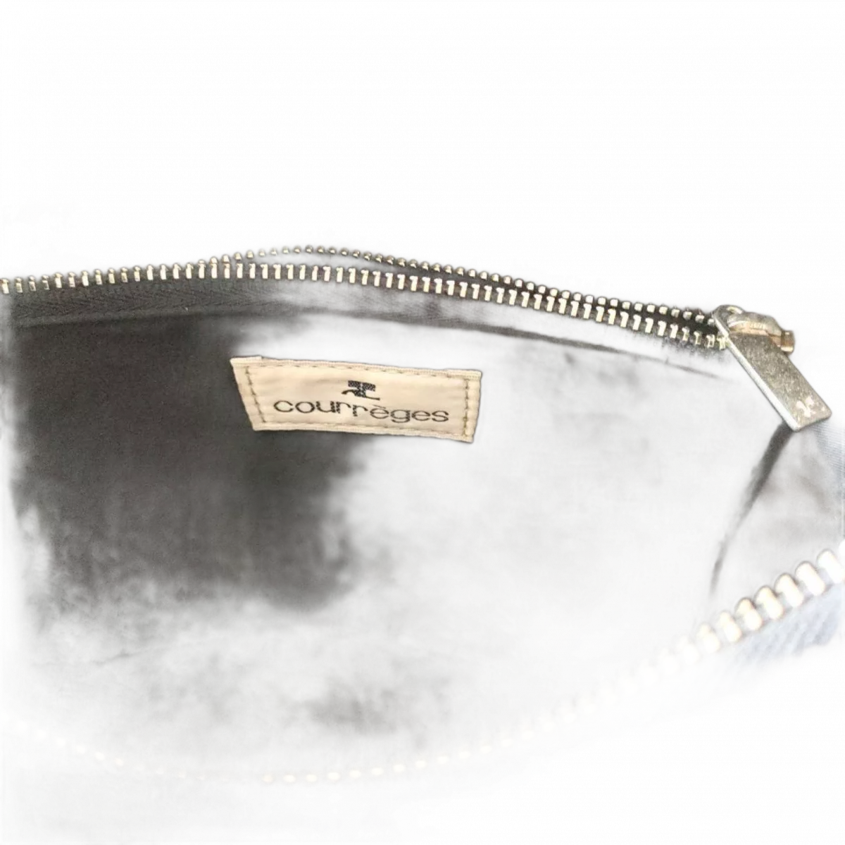 COURRÈGES Sac à main Courrèges noir en velours, formel