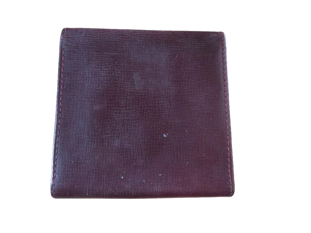 CARTIER Porte-monnaie compact cuir bordeaux