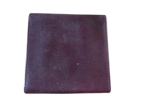 CARTIER Porte-monnaie compact cuir bordeaux