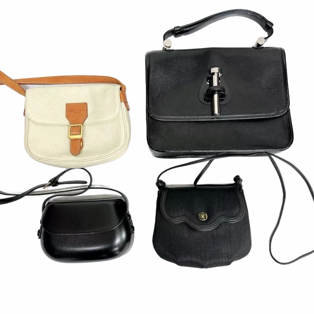 LOTX24 sacs et portefeuilles multimarque de luxe chloé,courreges,givenchyect (à l'unité)