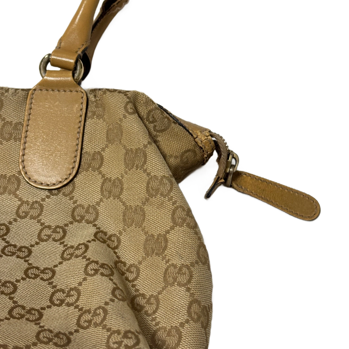 GUCCI Sac besace toile GG beige bande webvert/rouge Gucci