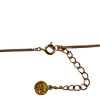 COURRÈGES Collier Cœur Or Logo avec Pierre
