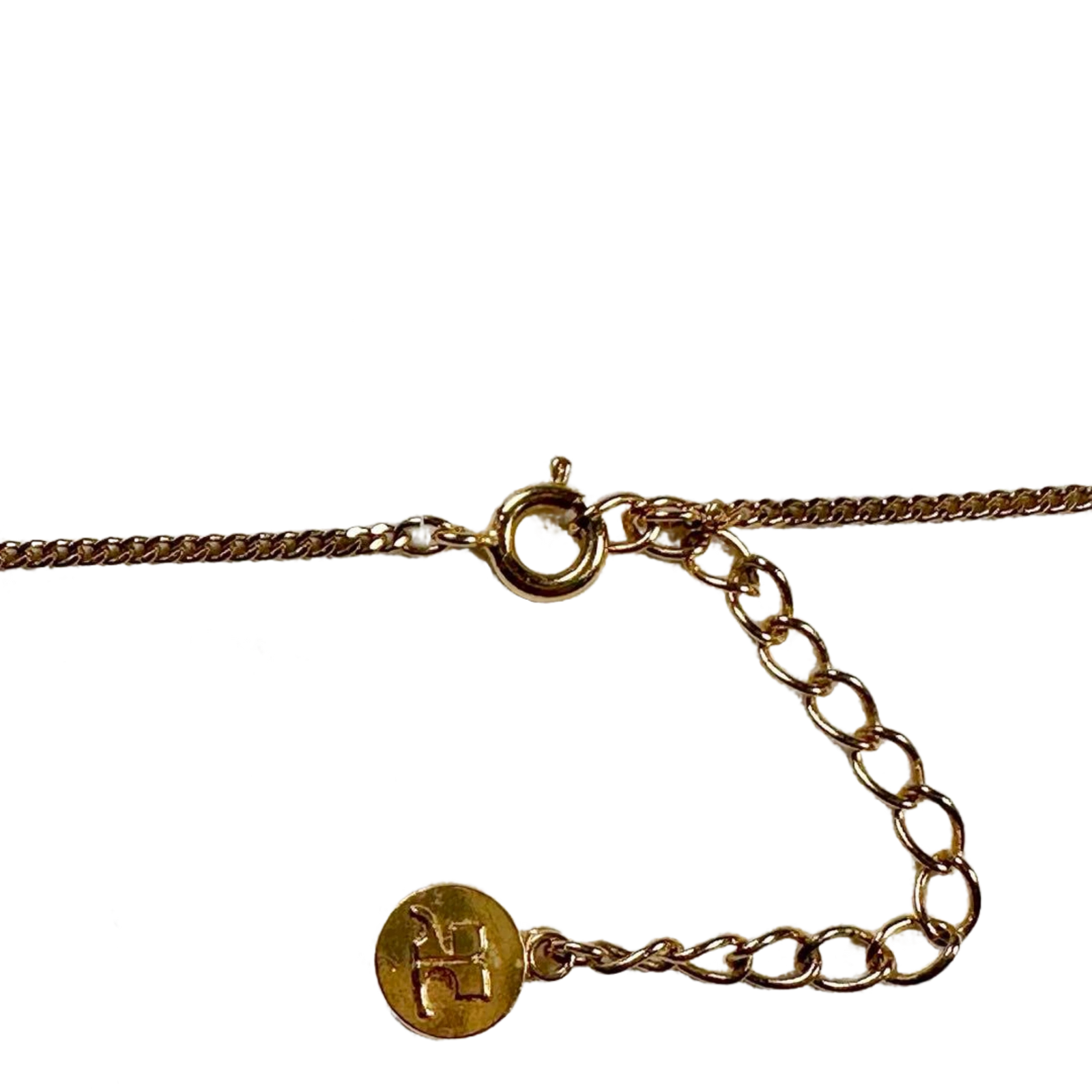 COURRÈGES Collier Cœur Or Logo avec Pierre