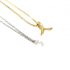 COURRÈGES LOTX2 Collier Courreges or et argent perles vendu à l'unité