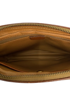 CÉLINE Paris Pochette wristlet toile Macadam marron zip façade