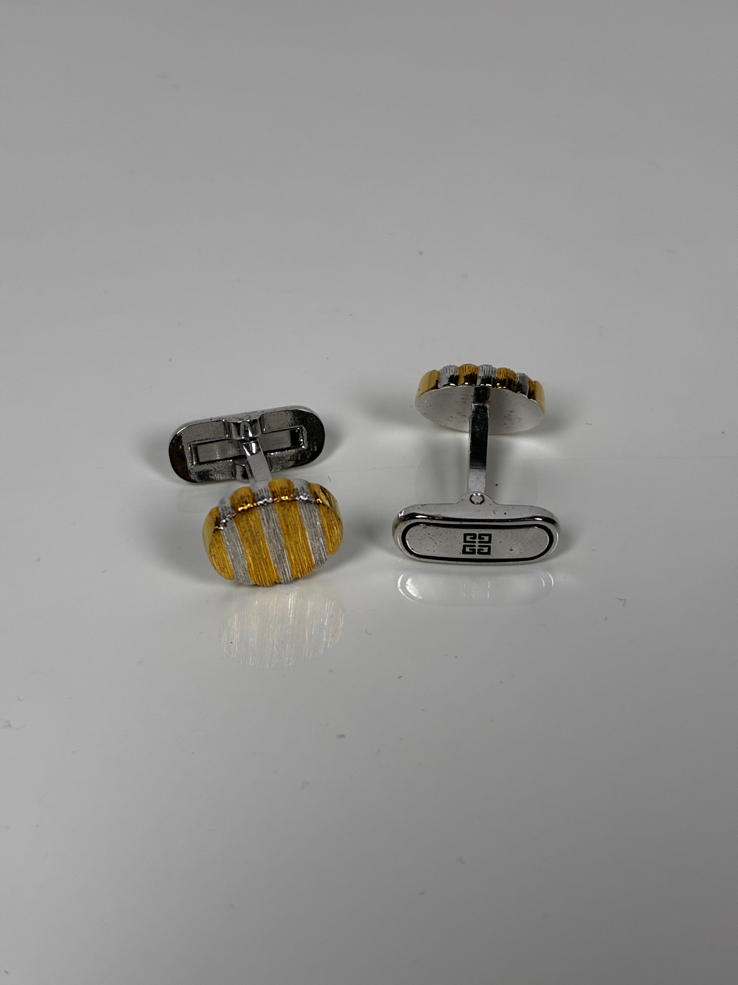 Givenchy Boutons de Manchette en métal bicolore or et argent