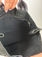 Hermès tote bag Fourre-Tout model grey/black PM