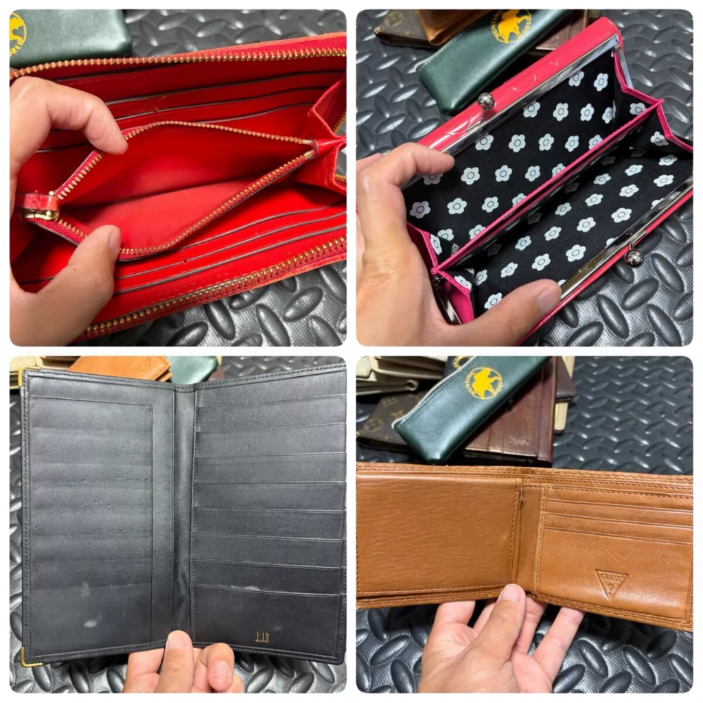 LOTX13 WALLETS MULTIMARQUE LV YSL PRADA GUCCI (à l'unité)
