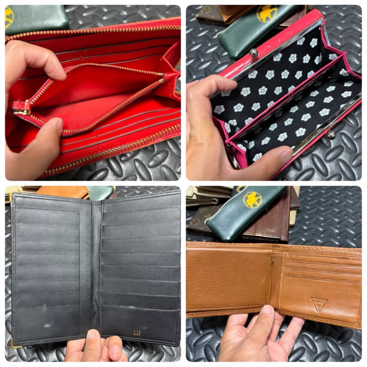 LOTX13 WALLETS MULTIMARQUE LV YSL PRADA GUCCI (à l'unité)