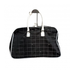 COURRÈGES Sac Boston Courrèges Y2K Noir blanc carreaux Grande Capacité