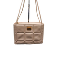 Nina Ricci Shoulder Bag Medium Beige Quilted Leather Vintage Gold Hardware