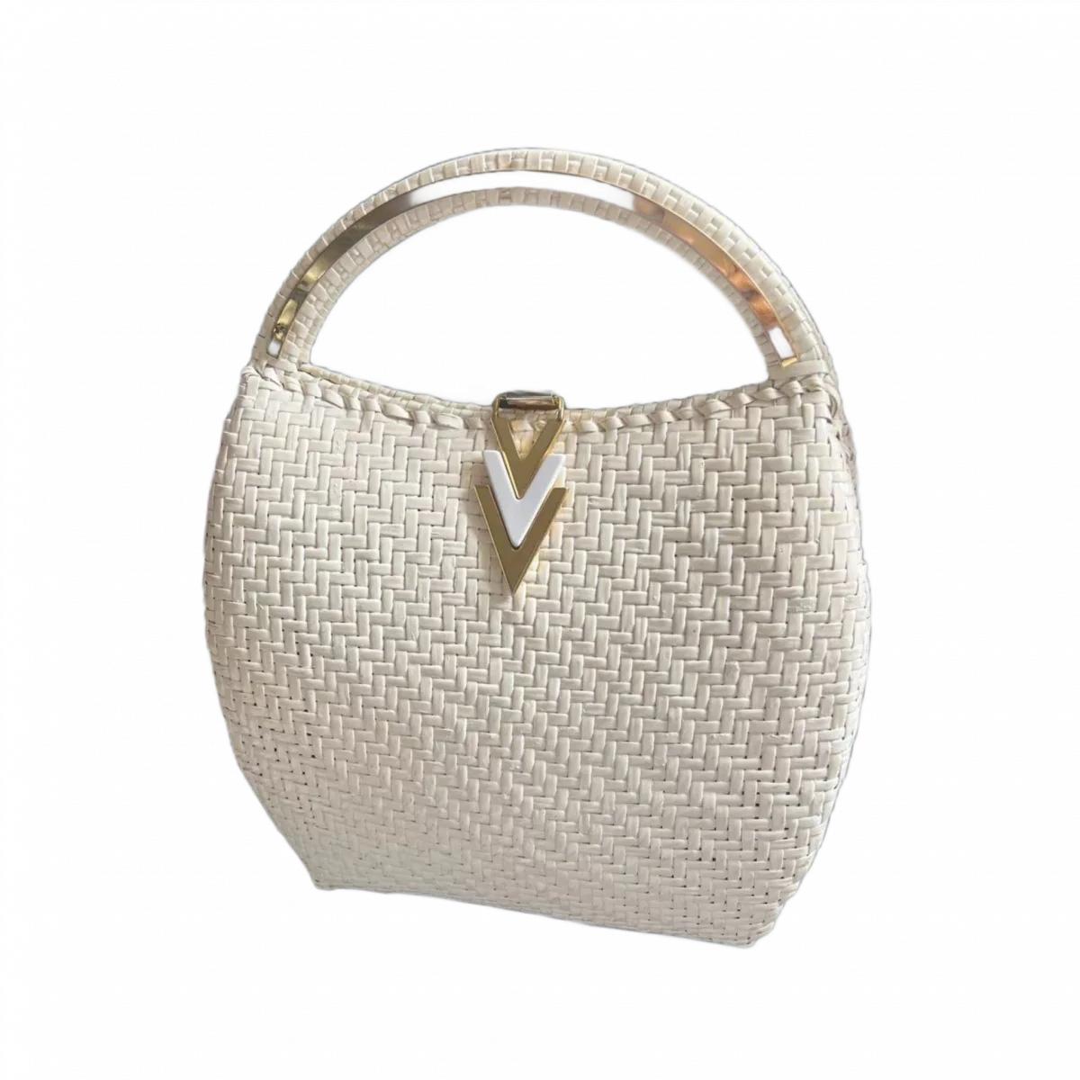 VALENTINO Sac panier blanc Mario Valentino