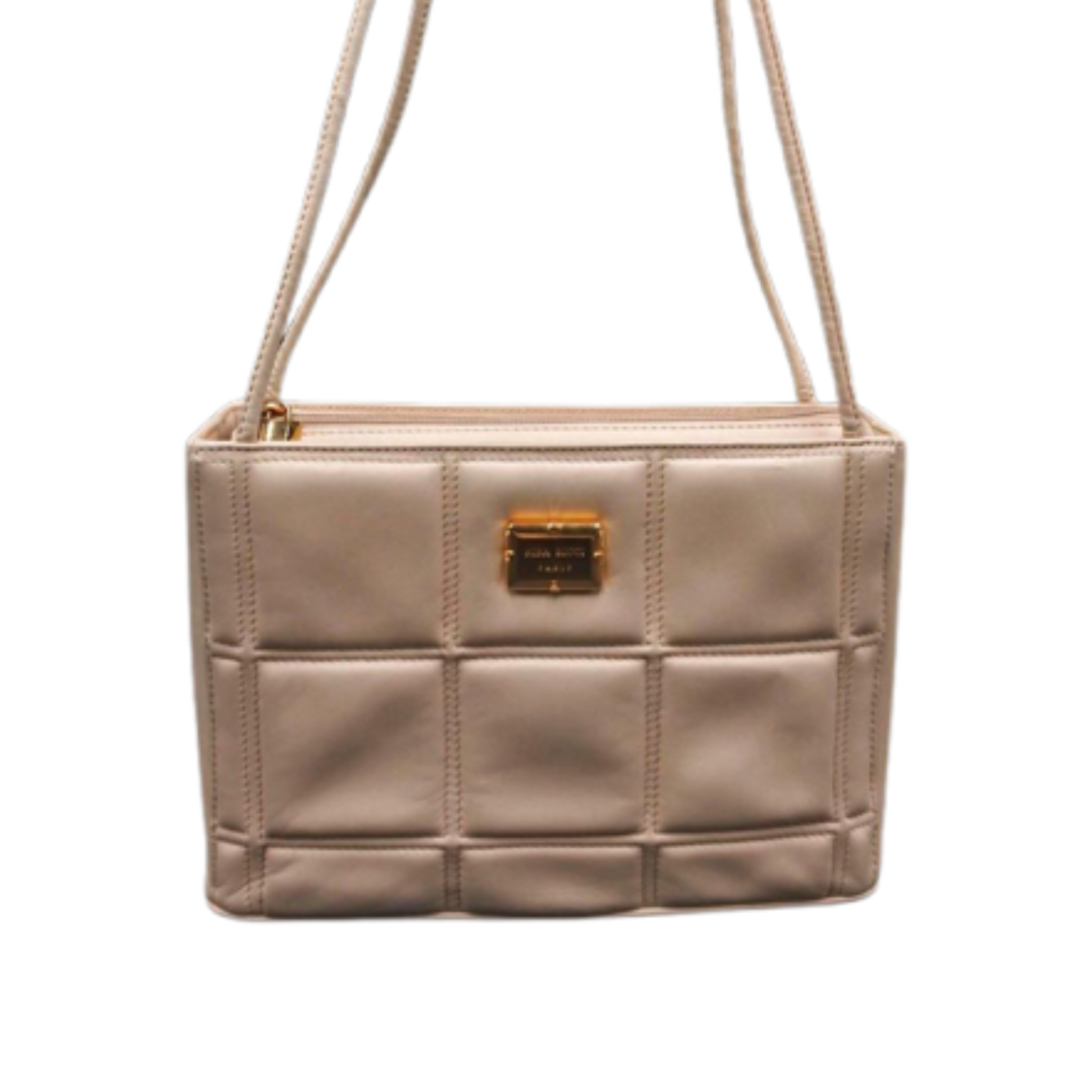 NINA RICCI Sac matelassé bandoulliere  intégral marron beige Femme