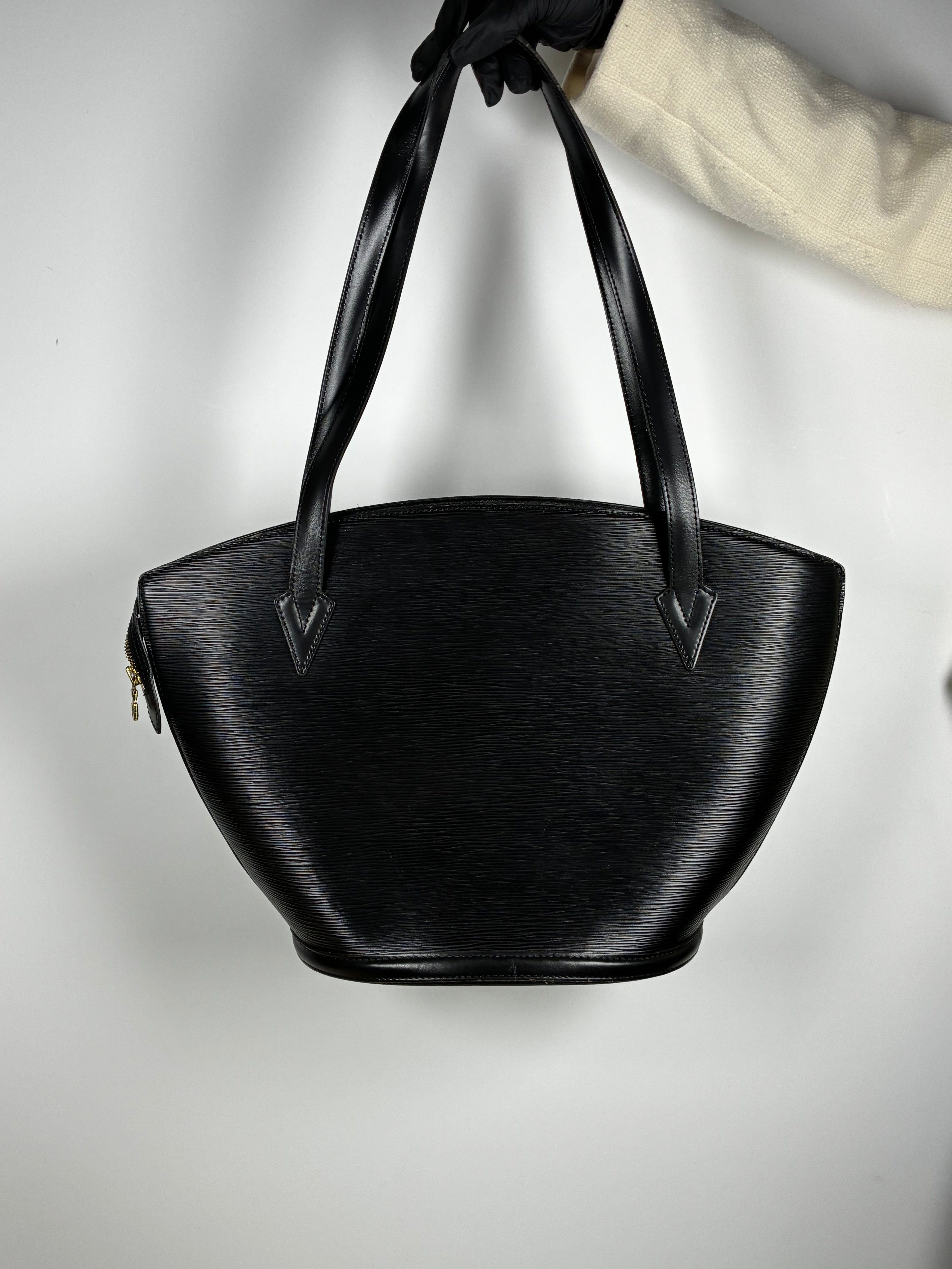 Louis Vuitton sac Saint-Jacques en cuir Epi noir