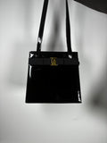 Salvatore Ferragamo Vara bag in black patent leather