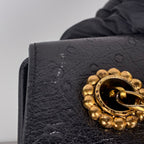 Emanuel Ungaro Ostrich Effect Leather Tote Bag