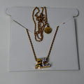 Courreges gold-tone rhinestone necklace