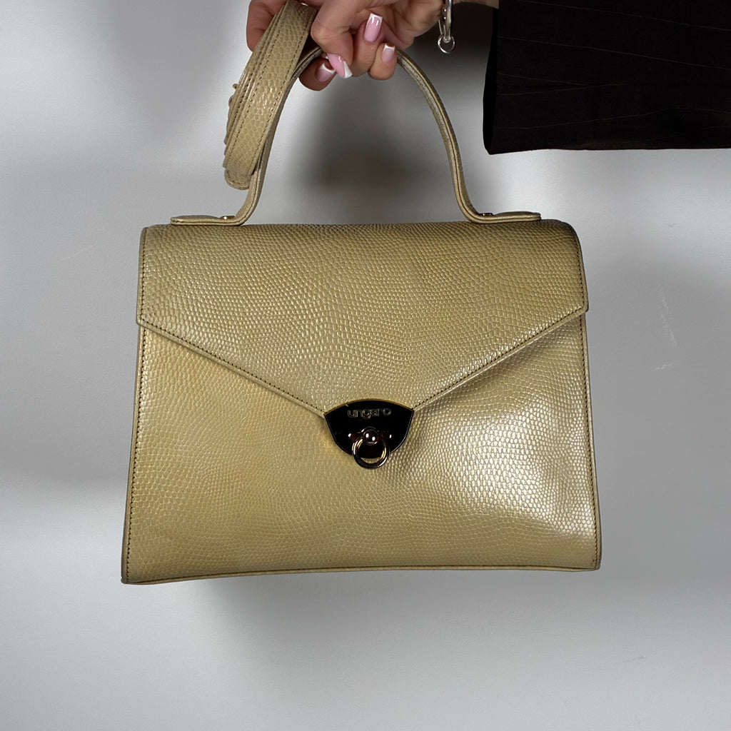 Ungaro beige and gold city bag