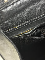 UNGARO Black City Bag with Twisted Gilt Hardware M