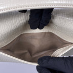 Ungaro Sac à main bandoullière cuir croco beige