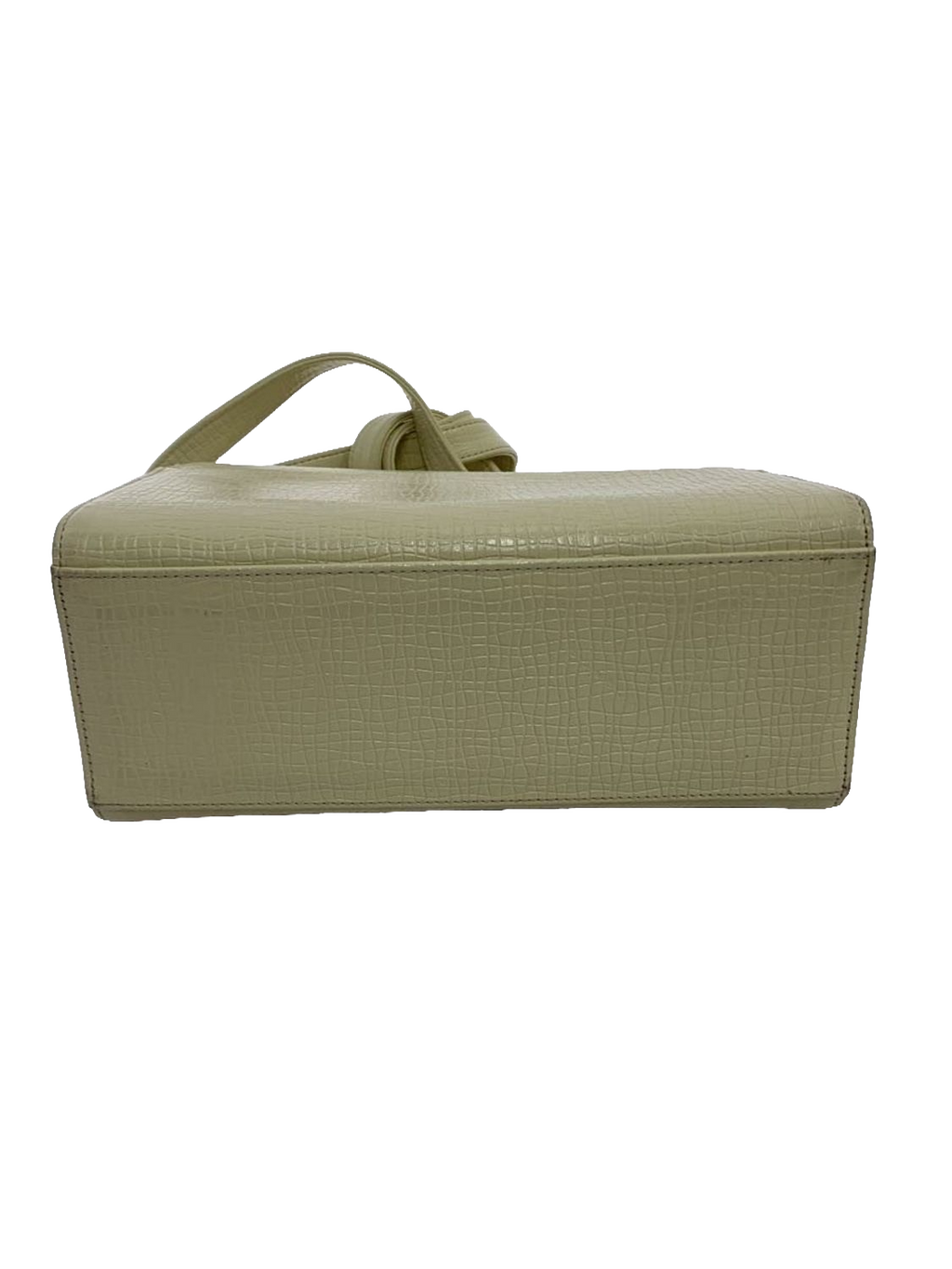 UNGARO Sac bandoulière cuir grainé crème fermoir cœur doré