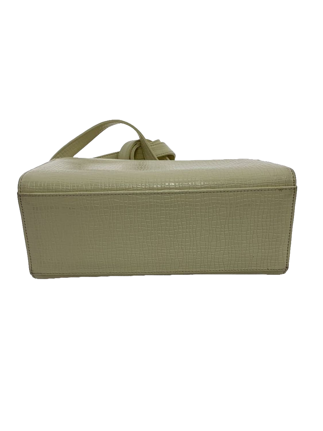 UNGARO Sac bandoulière cuir grainé crème fermoir cœur doré
