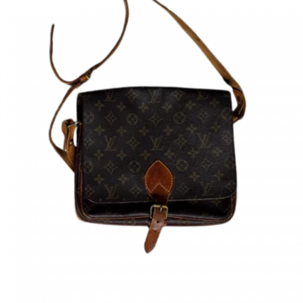 LOUIS VUITTON Cartouchière MM besace à rabat, boucle frontale, bandoulière ajustable