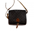 LOUIS VUITTON Cartouchière MM besace à rabat, boucle frontale, bandoulière ajustable