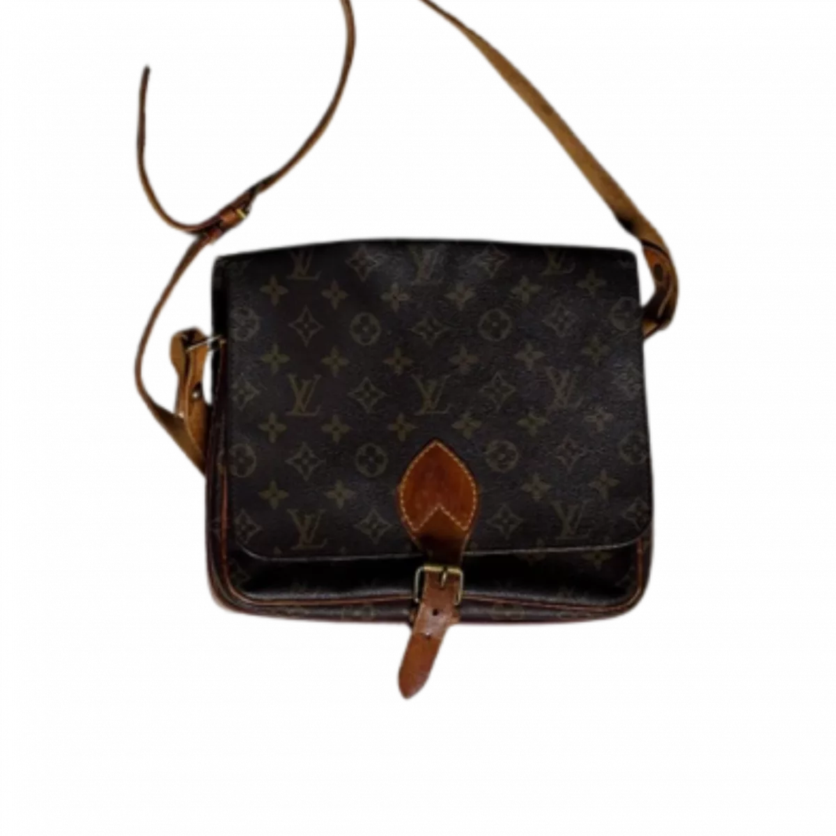 LOUIS VUITTON Cartouchière MM besace à rabat, boucle frontale, bandoulière ajustable