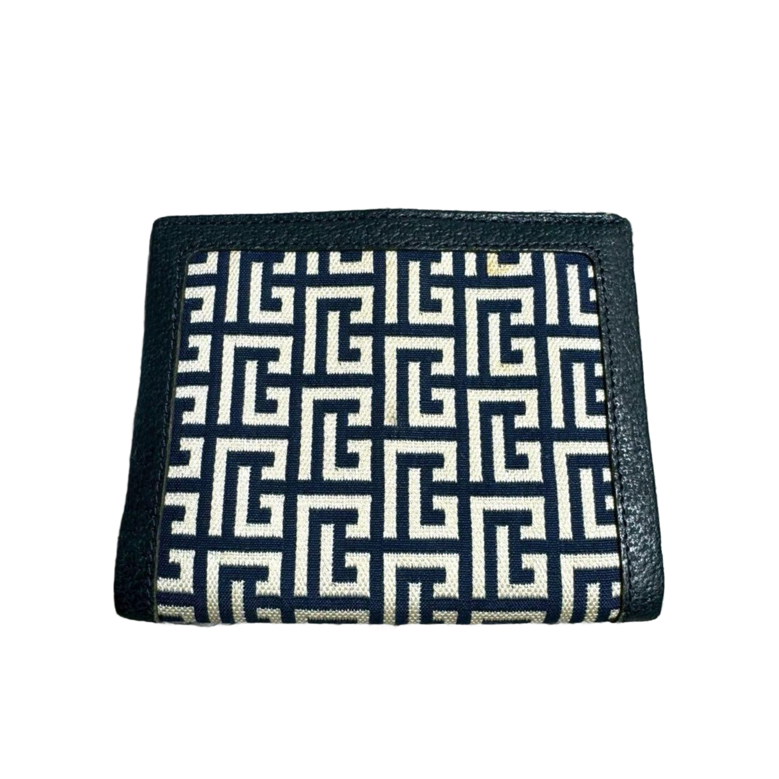 PIERRE BALMAIN Portefeuille à deux volets, orné d'un motif intégral et de finitions dorées