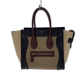CÉLINE Sac Luggage micro tricolore marron / beige / noir