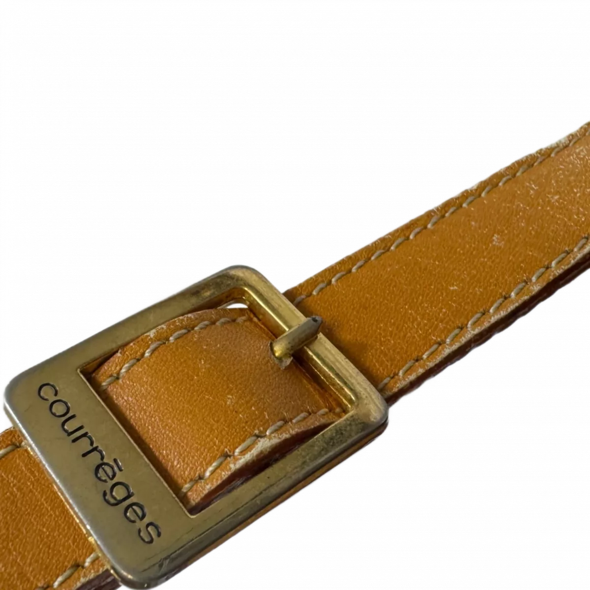 COURRÈGES Sac noé marron et cuir vachette