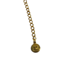 COURRÈGES Collier perle blanche et or
