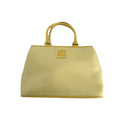 Nina Ricci Handbag Beige Textured Leather Vintage Top Handle Bag