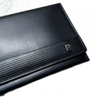 PIERRE CARDIN Portefeuille long Pierre Cardin cuir véritable noir wcarte