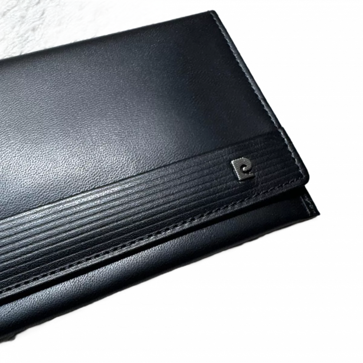 PIERRE CARDIN Portefeuille long Pierre Cardin cuir véritable noir wcarte