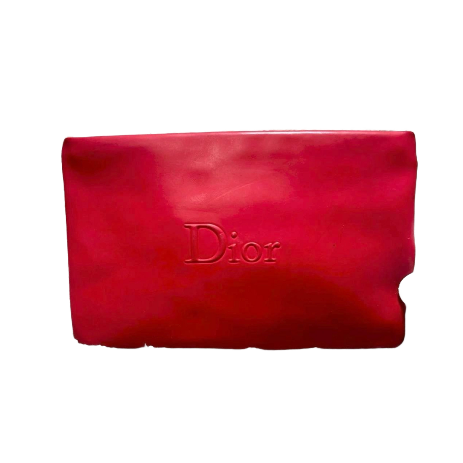 DIOR Pochette cosmétique, logo en relief rouge