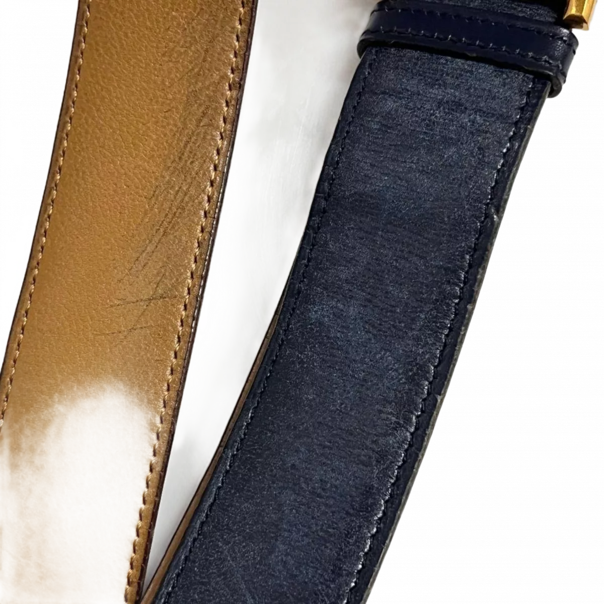 HERMÈS Ceinture Hermès Constance noir avec boucle en H or, poinçonnée ◯G, 1977