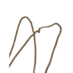 COURRÈGES Collier initiale logo ac or et strass
