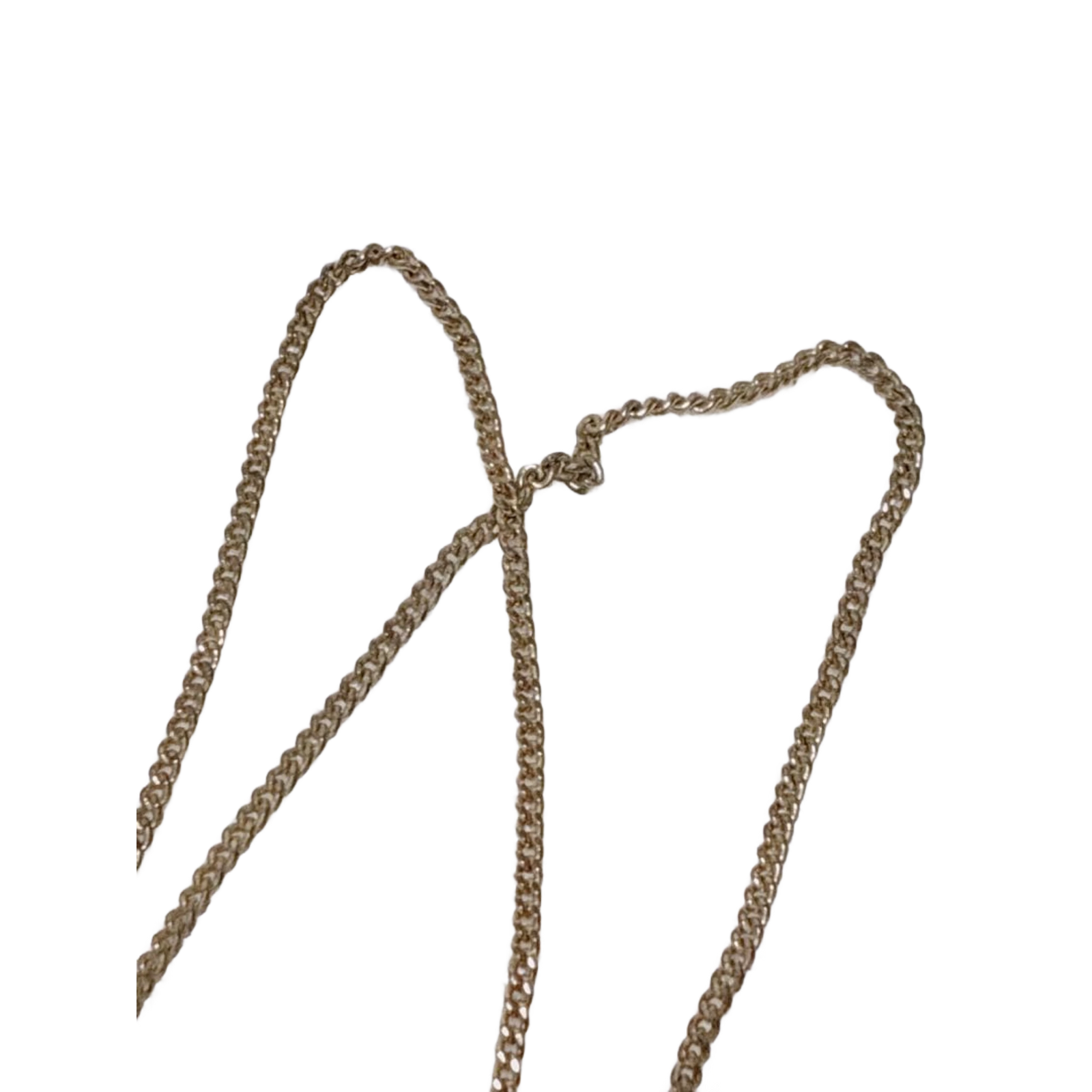 COURRÈGES Collier initiale logo ac or et strass