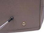 Ungaro Grey Leather Tote Bag