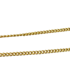 Courreges Gold Tone 'C' Letter Pendant Necklace