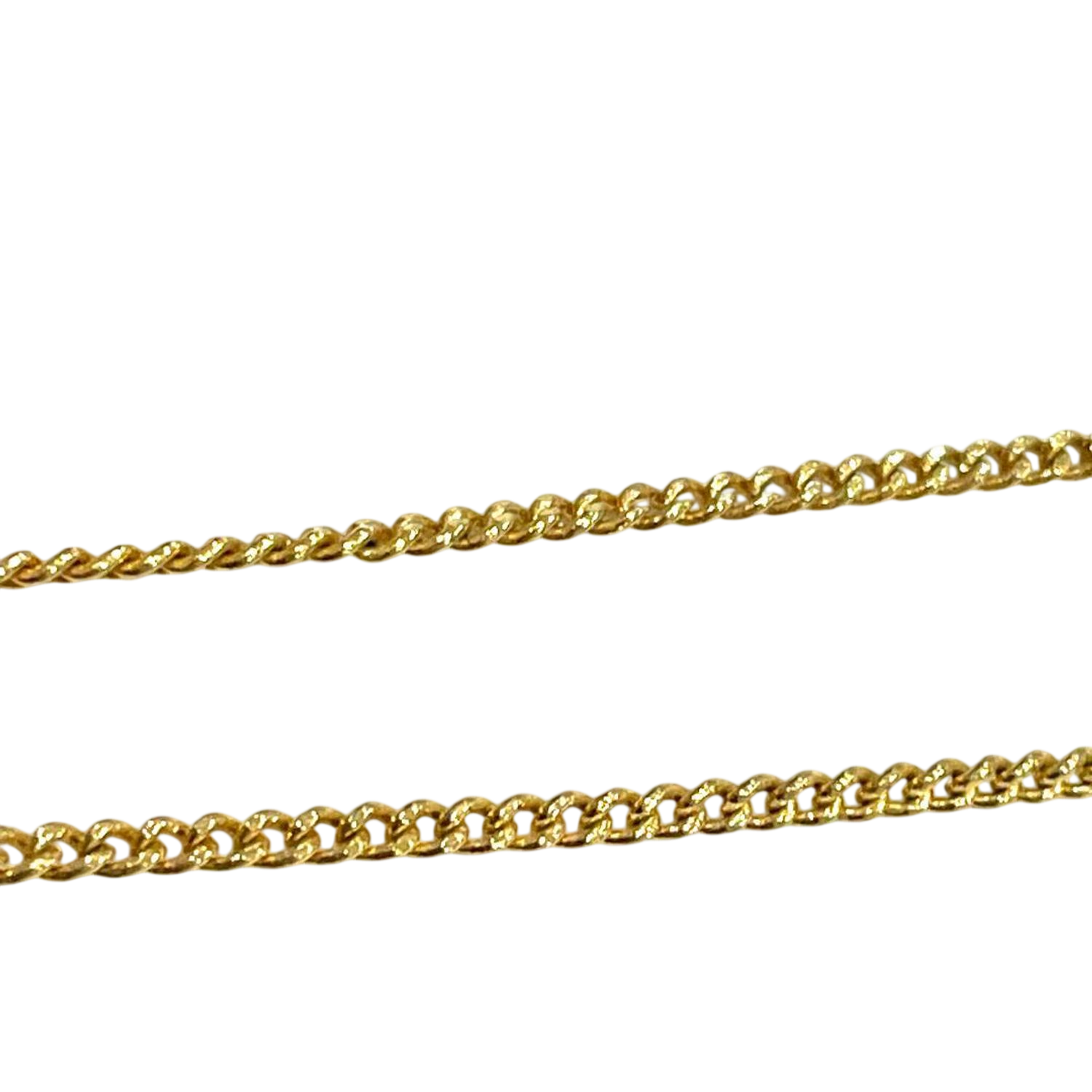 Courreges Gold Tone 'C' Letter Pendant Necklace