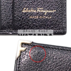 Salvatore Ferragamo Black Leather Bifold Wallet