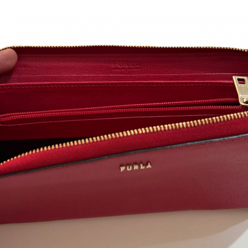 Furla Portefeuille long cerise multifonction