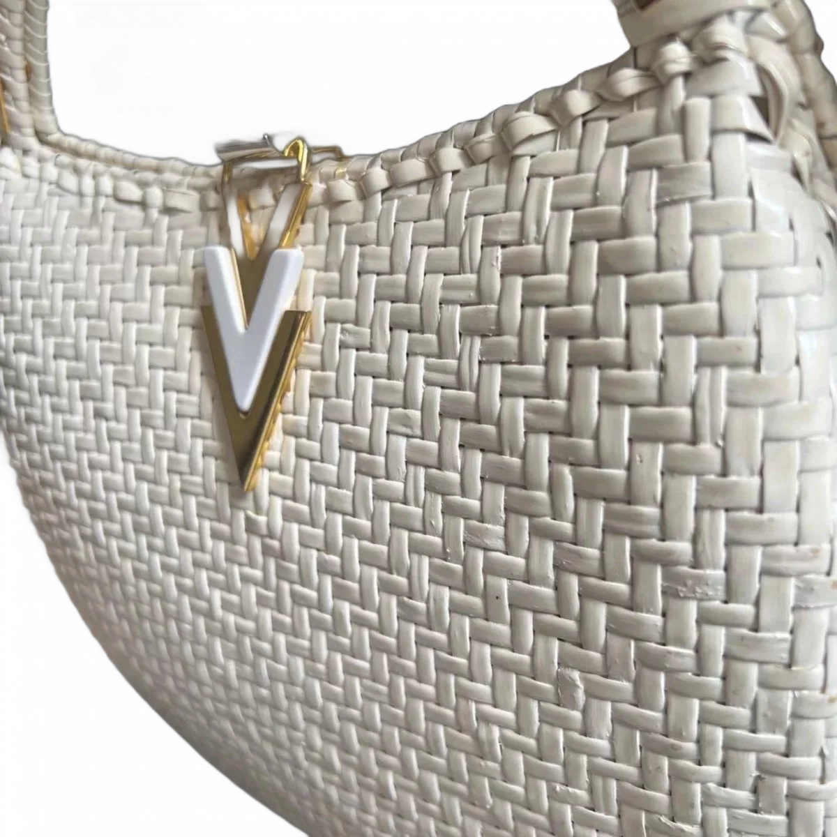 VALENTINO Sac panier blanc Mario Valentino