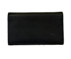 COURRÈGES Portefeuille long cuir noir logo AC bicolore