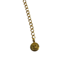 Courreges Necklace Gold Pearl Pendant Vintage Chain Women Jewelry